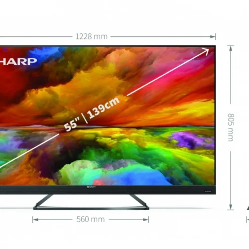 Alternative view of Sharp TV QLED 55 inches 55EQ6EA UHD Android
