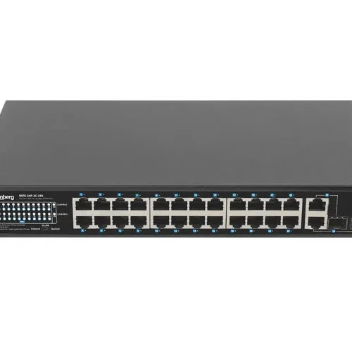 Lanberg Switch 24x 100MB POE+ /2x COMBO 250W RSFE-24P-2C-250