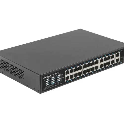 Lanberg Switch 24x 100MB POE+ /2x COMBO 250W RSFE-24P-2C-250