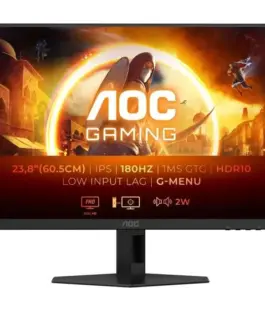 AOC Monitor 24G4XE 23.8 inches IPS 180Hz HDMIx2 DP Speakers