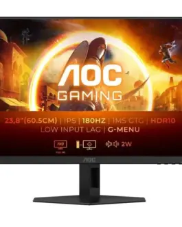 AOC Monitor 24G4XE 23.8 inches IPS 180Hz HDMIx2 DP Speakers
