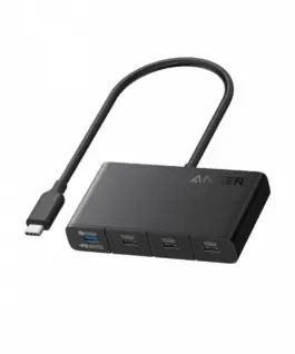 Anker Anker 4w1 hub USB-C 10Gbps черен