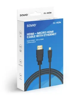 Alternative view of Savio HDMI кабел CL-40M SAVIO, micro HDMI, 2m