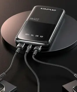 Alternative view of AWEI външна батерия 10000mAh P10K 22,5W 2xUSB + USB-C