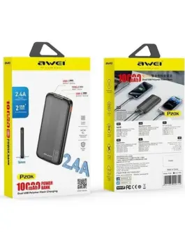 Alternative view of AWEI външна батерия 10000mAh P20K 2xUSB