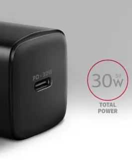 Alternative view of AXAGON ACU-PD30 PD&QC wall cha rger 30W 1x port USB-C