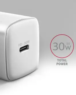 Alternative view of AXAGON ACU-PD30W PD&QC wall ch arger 30W 1x port USB-C