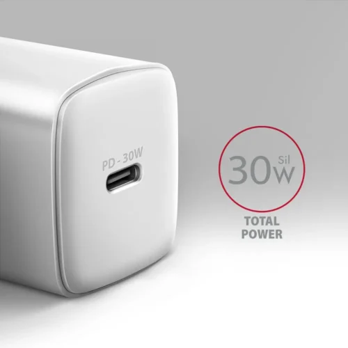 Alternative view of AXAGON ACU-PD30W PD&QC wall ch arger 30W 1x port USB-C