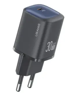 USAMS Charging 30W GaN USB-C Fast Charging черен