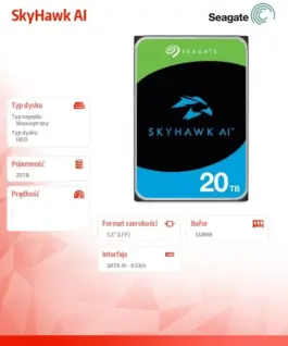 Seagate Hard drive SkyHawk AI 20TB 3