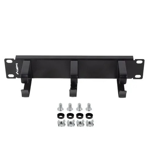 Alternative view of Lanberg кабел organizer 10 inches with 3 metal holders TYPE B черен