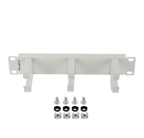 Alternative view of Lanberg кабел organizer 10 inches with 3 metal holders TYPE B сив