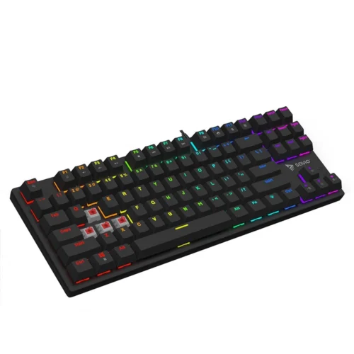 Savio Keyboard RGB Tempest X2 Outemu червен