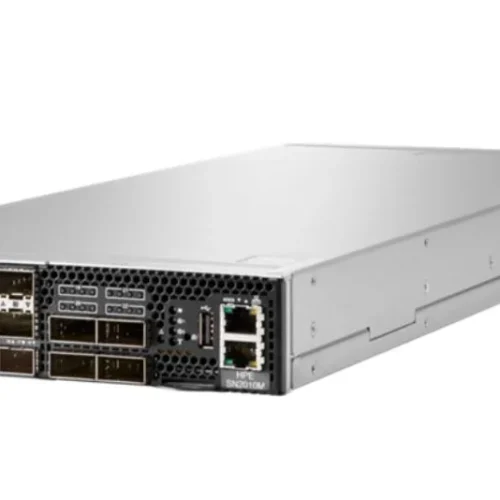 Alternative view of Hewlett Packard Enterprise Storage Switch M-series 18SFP28 4QSFP28 P2C SN2010M w/NVD S2T75A