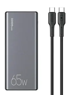 USAMS външна батерия 30000mAh 65W PB59 2xUSB+USB-C Fast