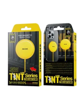 Alternative view of WEKOME Inductive зарядно MagSafe 15W жълт