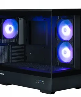 Zalman кутия P30 V2 MicroATX Mini Tower 3 FansRGB черен