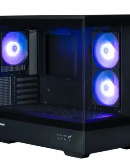 Zalman кутия P30 V2 MicroATX Mini Tower 3 FansRGB черен