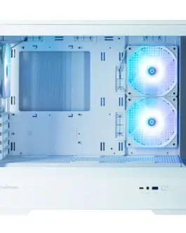 Alternative view of Zalman Case P30 V2 MicroATX Mini Tower 3 FansRGB бял