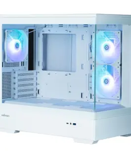 Zalman Case P30 V2 MicroATX Mini Tower 3 FansRGB бял