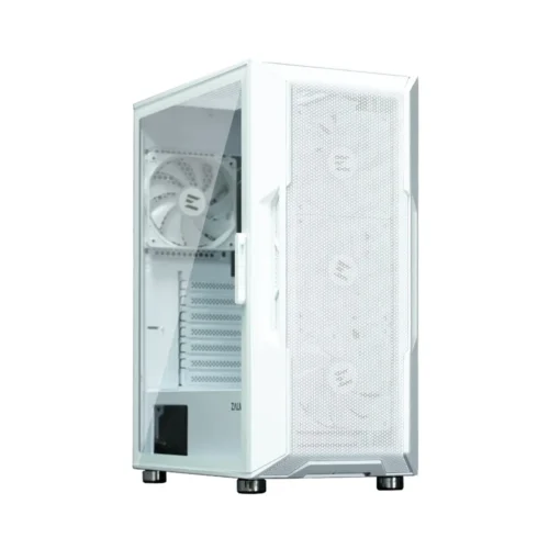 Alternative view of Zalman Case I3 Neo ATX Mid Tower бял ARGB fan x4
