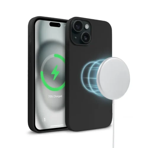 CRONG Case iPhone 15 Plus MagSafe черен