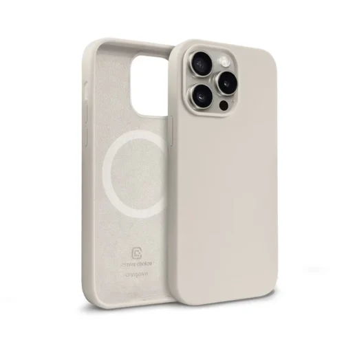 Alternative view of CRONG Case iPhone 15 Pro MagSafe stone бежов