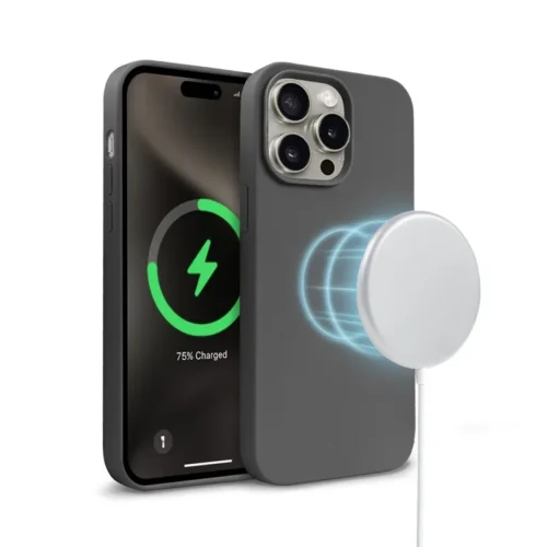 CRONG Case iPhone 15 Pro MagSafe titanium