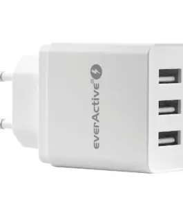 everActive PHONE зарядно 3X USB 3, 4A бял