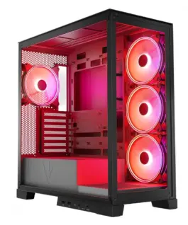 MODECOM черен Компютър CASE SPACE ARGB