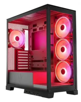 MODECOM черен Компютър CASE SPACE ARGB