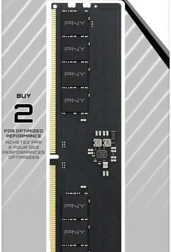 Alternative view of PNY памет to PC DDR5 32GB 4800 bulk MD32GSD54800-BLK