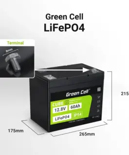 Alternative view of Green Cell Accumulator CUBE LiFePO4 60Ah 12V/12.8V 768Wh