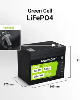 Alternative view of Green Cell Accumulator CUBE LiFePO4 60Ah 12V/12.8V 768Wh