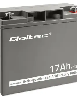 Qoltec Battery AGM 12V 17Ah max. 255A