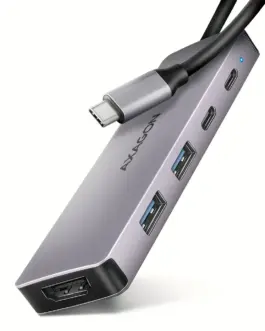 AXAGON HMC-5H60 2xUSB-A HDMI4K 1x USB-C PD100W USB-C