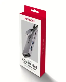 Alternative view of AXAGON HMC-5H60 2xUSB-A HDMI4K 1x USB-C PD100W USB-C