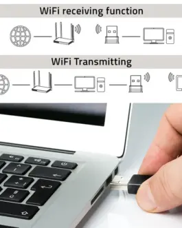 Alternative view of Qoltec NANO WiFi адаптер mini Standard N,USB 2.0