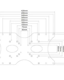Alternative view of Neomounts Płyta do montażu w uchwycie FPMA-VESA400 адаптер 100X100-400X200