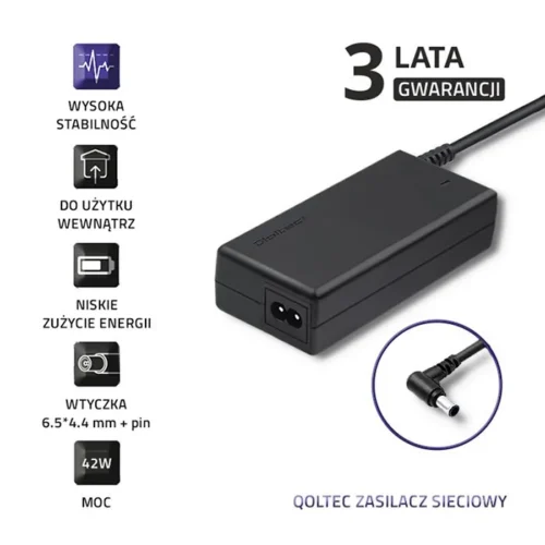 Qoltec AC адаптер for Samsung 42W 14V 3A 6.5*4.4 + power кабел