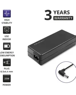 Alternative view of Qoltec AC адаптер for LG 25W 19V 1.3A 6.6*4.4 + power кабел