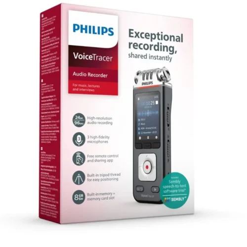 Alternative view of Philips Dyktafon DVT6115 Pamięć 8GB,USB,microSDHC 32GB,3 mikrofony Hi-Fi