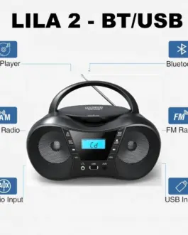 Alternative view of Eltra Radio player CD LILA2 USB/BT silver