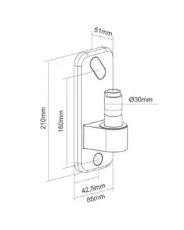 Alternative view of Neomounts AWL75-450BL WALL адаптер FOR BRACKETS
