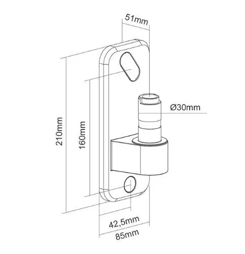 Alternative view of Neomounts AWL75-450BL WALL адаптер FOR BRACKETS