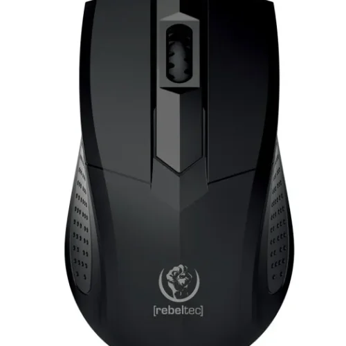 Alternative view of Rebeltec Focus USB Optical Mouse, 1200DPI 3 Buttons and Scroll Wheel, Sensitivity 125Hz, кабел 1.8m, Weight 66g