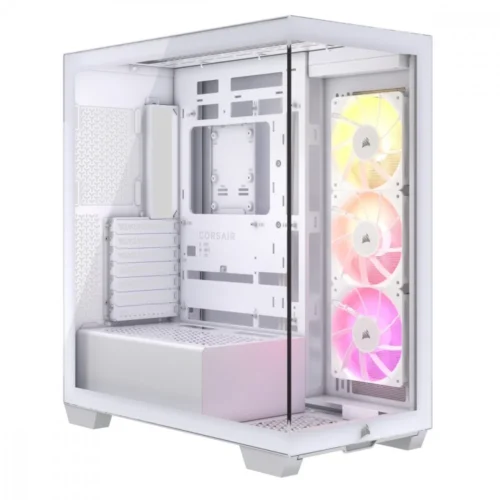 Corsair кутия за компютър 3500X ICUE LINK RGB TG Mid-Tower бял