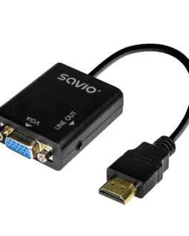 Alternative view of Savio HDMI-VGA адаптер AK-76 with audio