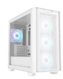 Asus кутия за компютър Plus A21 micro-ATX бял