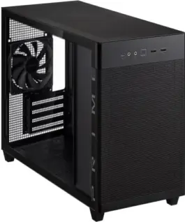 Alternative view of Asus кутия за компютър Prime AP201 Tempeчервен Glass MicroATX черен